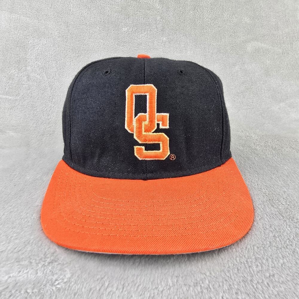 Vintage 90s Oklahoma State University Baseball Hat Fitted 7 5/8 Cap OSU Cowboys
